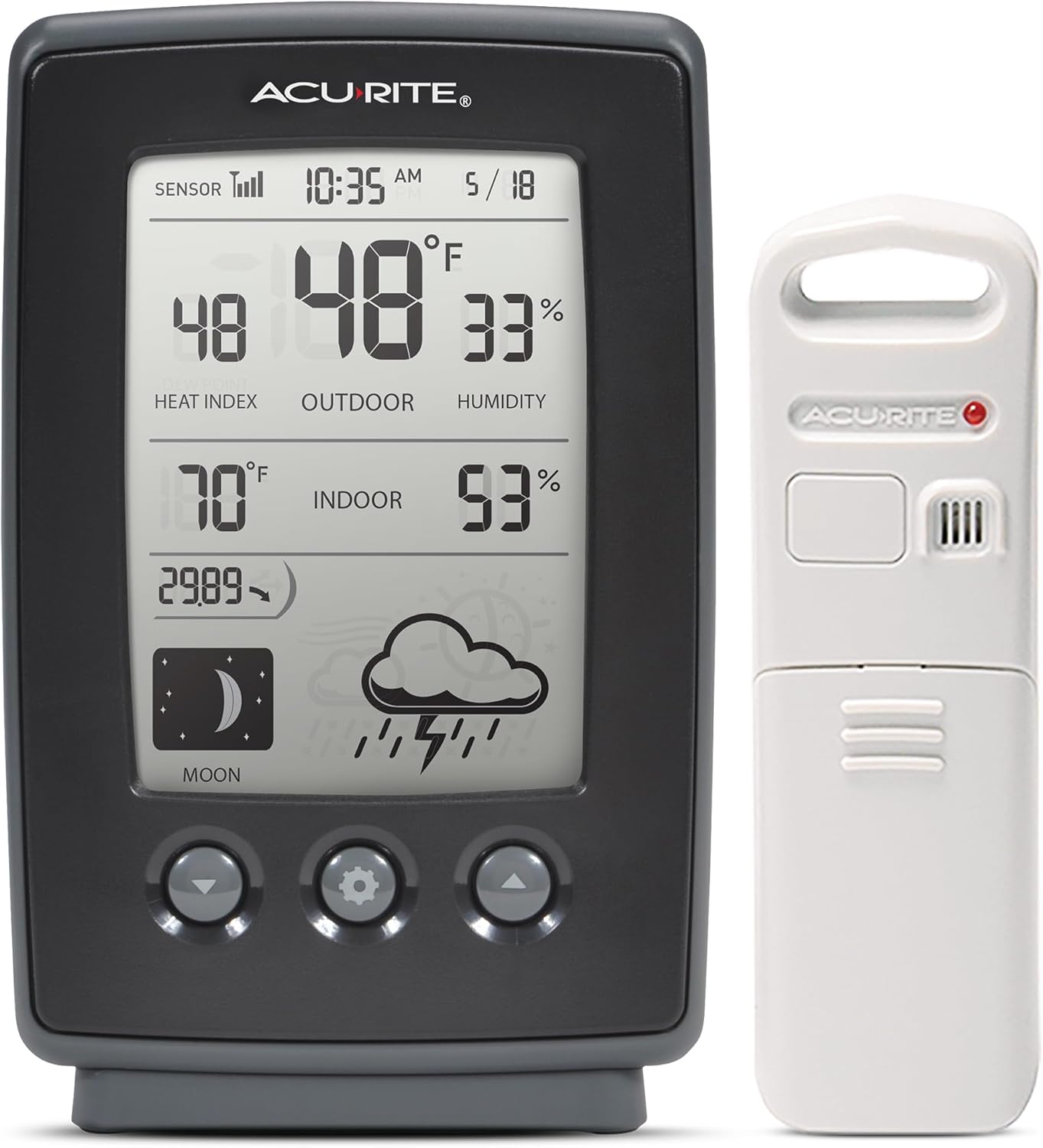 AcuRite Digital Weather Forecaster with Indoor/Outdoor Readings