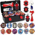 Bey Battle Top Blade Burst Metal Fusion Attack Set - 12 Tops & Case
