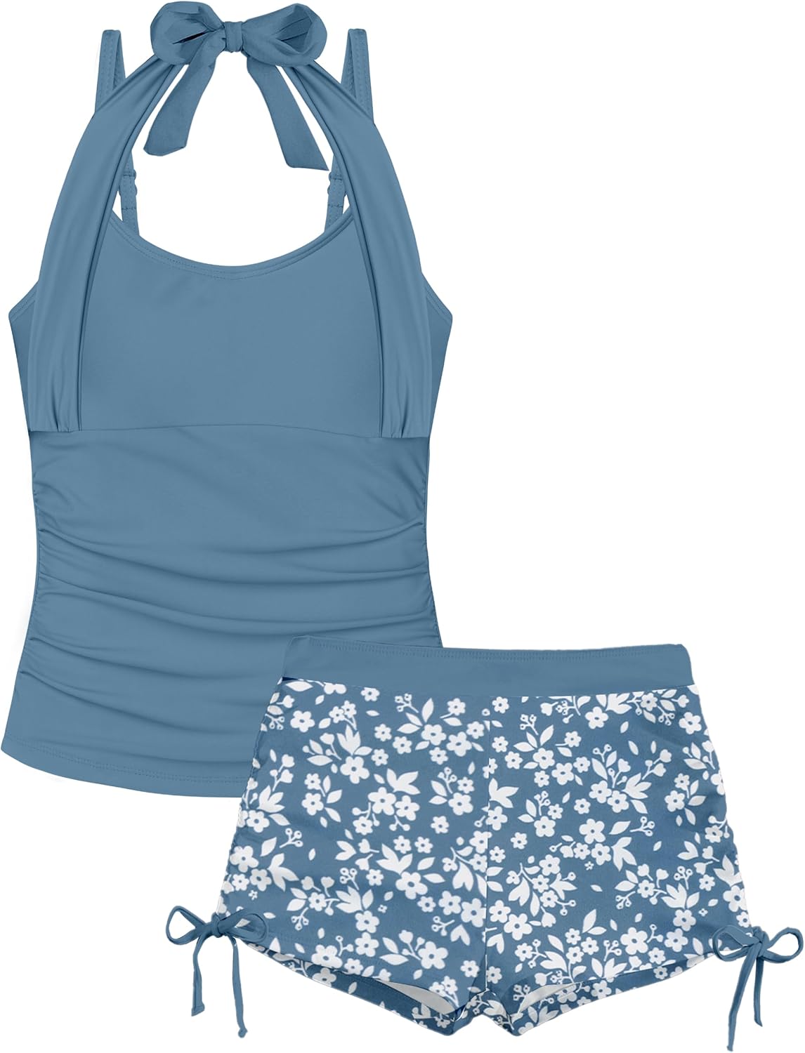 Girls Tankini Swimsuit Set for Ages 7-16T - Stylish & Fun