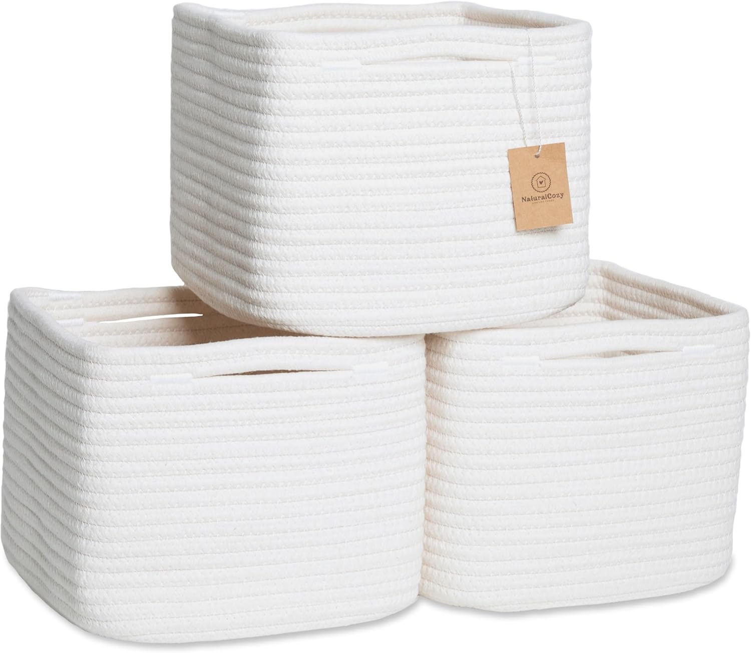 NaturalCozy Storage Cubes 9x9x7 for Organizing Your Home