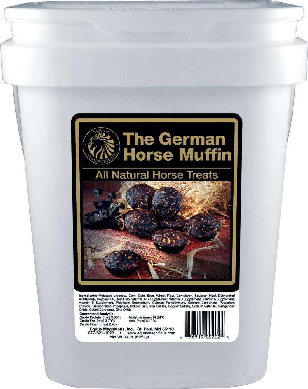 DPD The German Horse Muffin All Natural Horse Treats - 14 lb Bucket