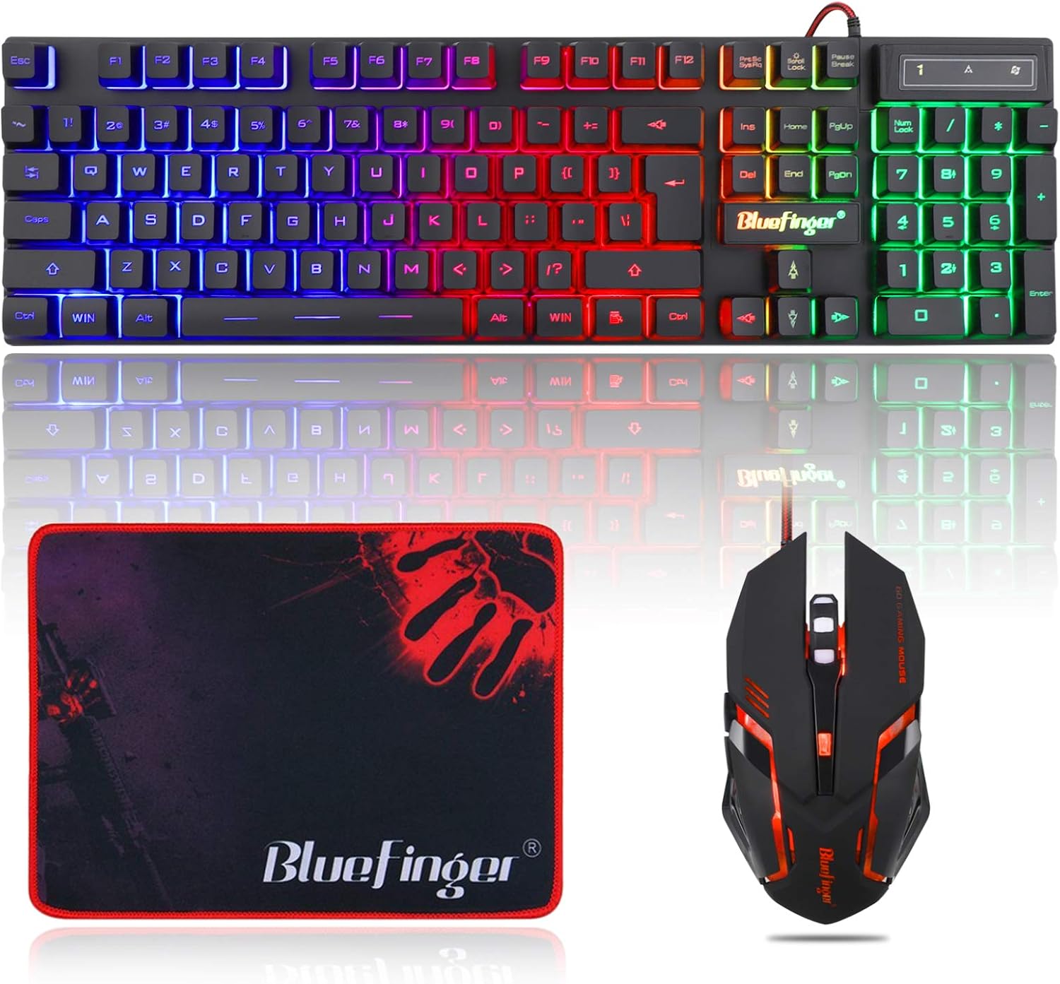 BlueFinger RGB Gaming Combo: Ultimate Gaming Set