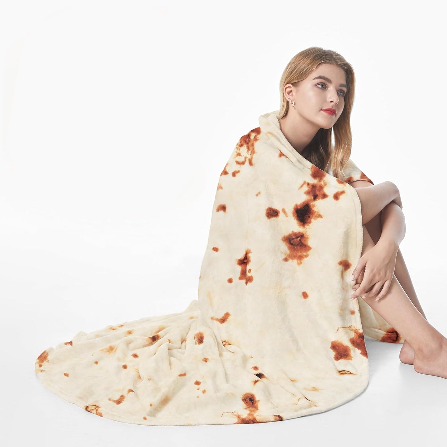 Tortilla Envelop Blanket - Funny Burrito Throw for All Ages
