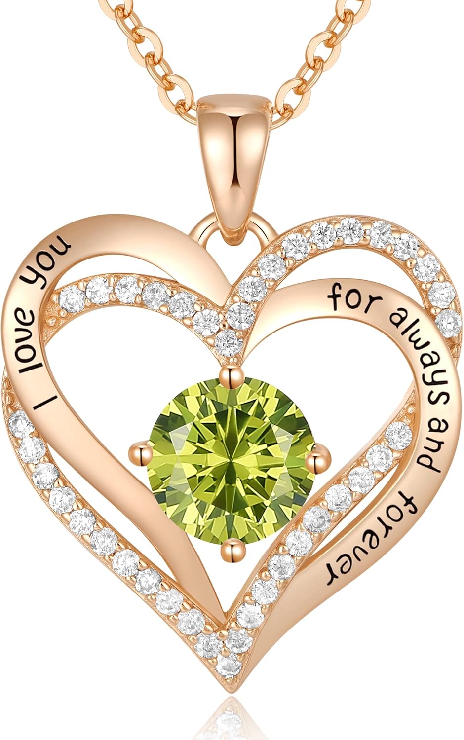 CDE Forever Love Heart Necklaces for Women - Elegant Gift Idea