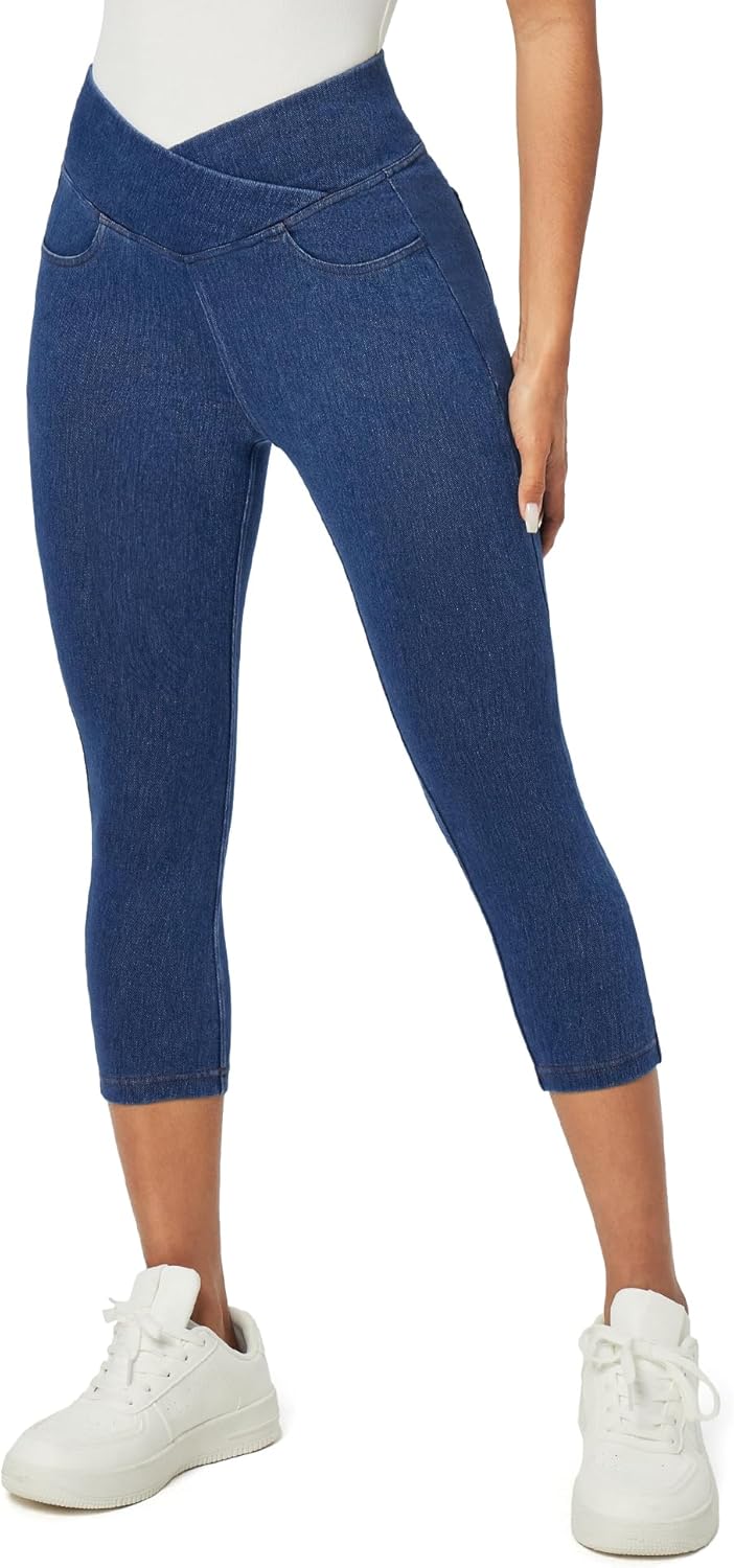 IUGA Capri Jeans for Women: Stylish Tummy Control Jeggings
