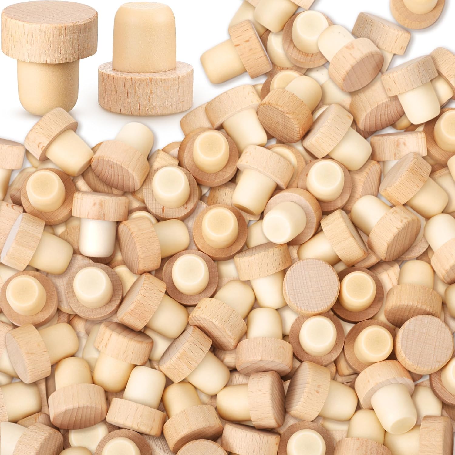 200 Pcs T Shaped Cork Plugs for Wine & Beer Bottle Stoppers