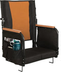 Extra Wide Stadium Seat with Armrests and Back Support - Foldable