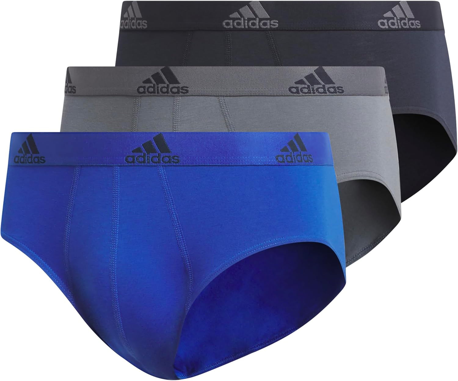 adidas Performance Stretch Cotton Briefs for Active Comfort