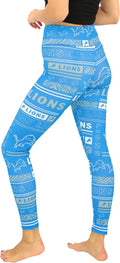 Zubaz NFL Women's Full Length High Waist Powermesh Leggings