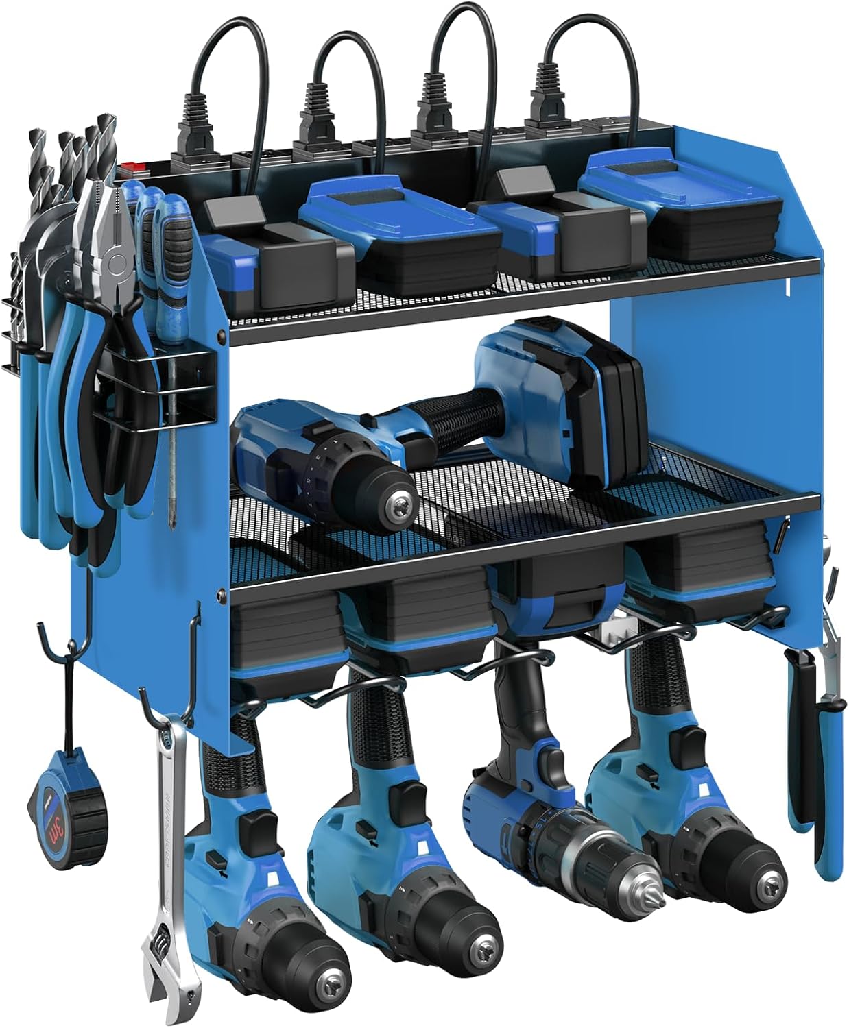 CCCEI Modular Power Tool Organizer with Charging Station for Garage