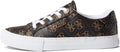 Womens Quilted Faux Leather Sneakers - Subtle 1ft Platform