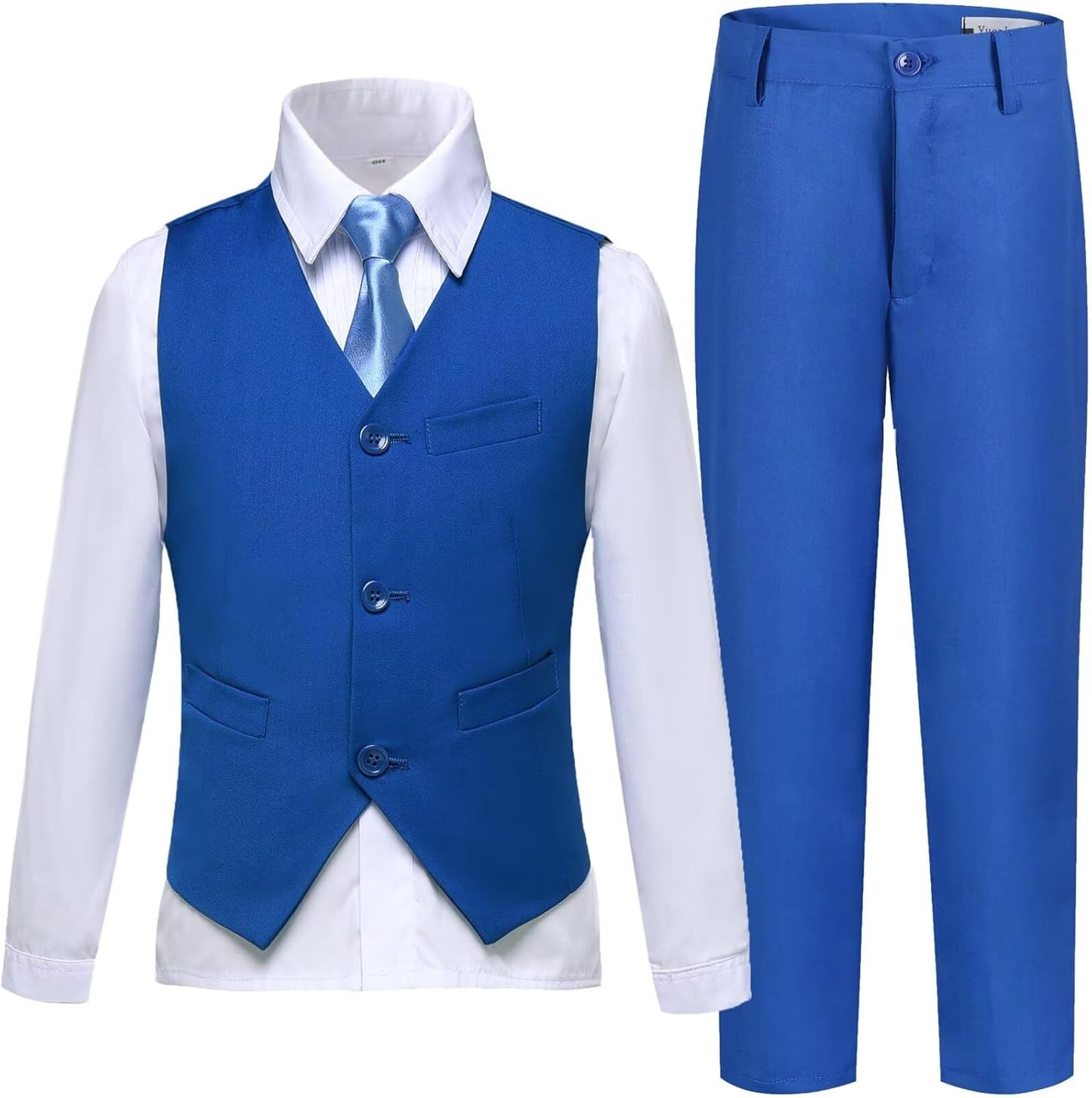 Boys Suit Kids Tuxedo Set for Toddler Vest and Pants Outfit