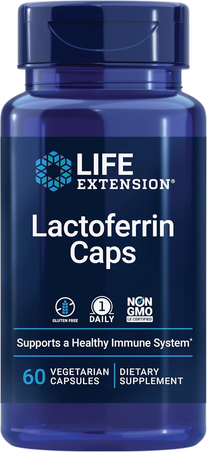 Life Extension Lactoferrin Caps for Immune and GI Health