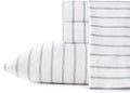 Stone Cottage Queen Sheets - Trenton Stripe Green Percale