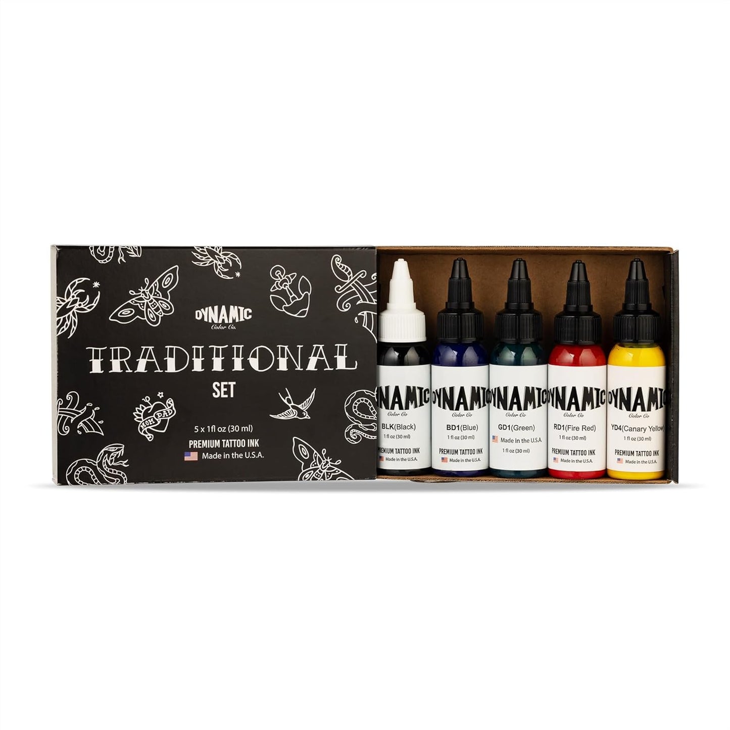 Dynamic Color Co Traditional Color Set for Tattoo Artists