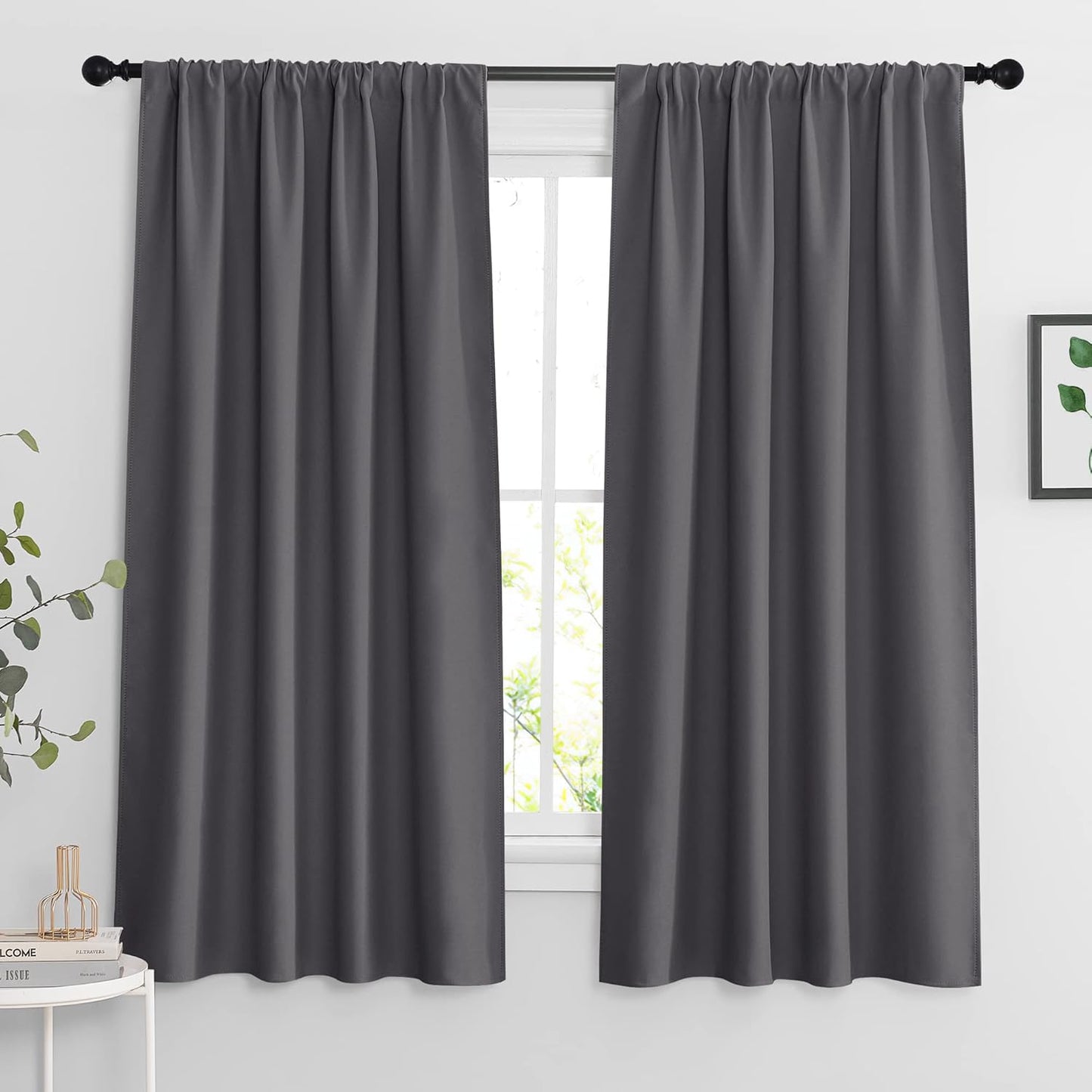 RYB HOME Blackout Curtains for Energy Saving and Privacy