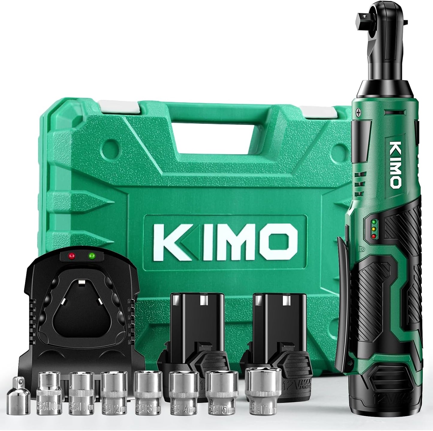 KIMO Cordless Electric Ratchet Wrench Set for Precision Work