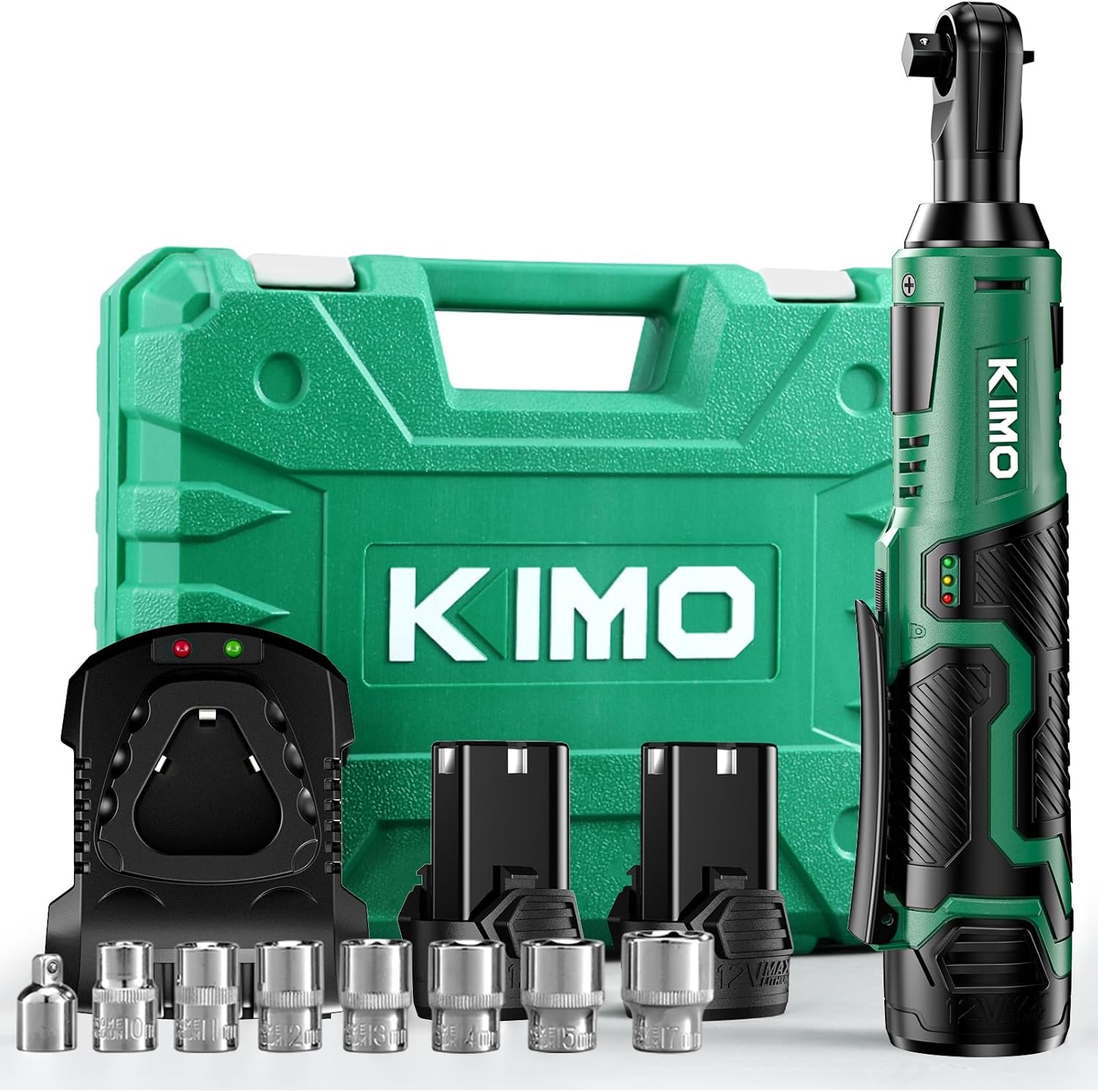 KIMO Cordless Electric Ratchet Wrench Set for Precision Work