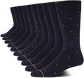 Mens Dress Socks 10 Pack - Comfort Stretch Crew Socks for Men