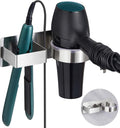 Hair Dryer Holder Wall Mounted Stainless Steel - Space-Saving