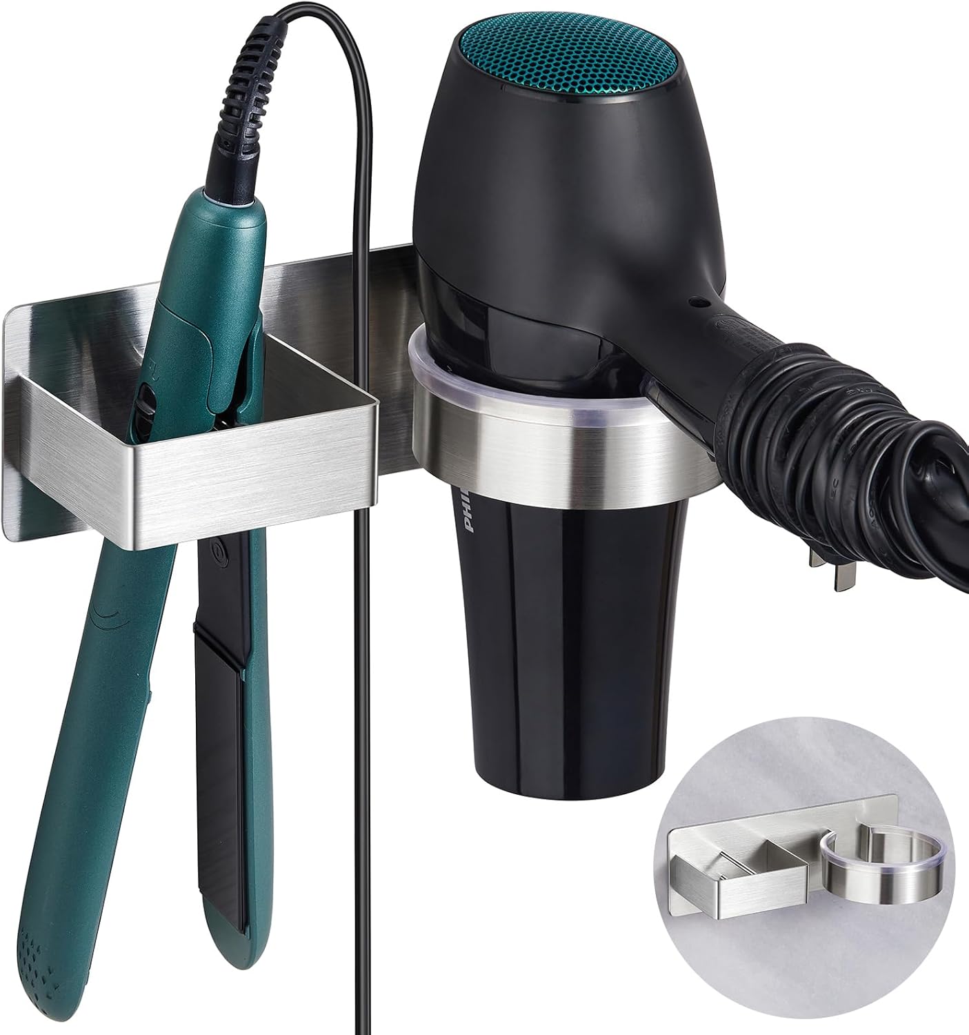 Stylish Wall Mount Hair Tool Organizer by Oukimly