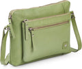 Small Real Leather Crossbody Bag for Women - Soft Pebbled Nappa