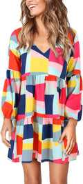 Amoretu women's long sleeve v-neck dress for relaxed occasions
