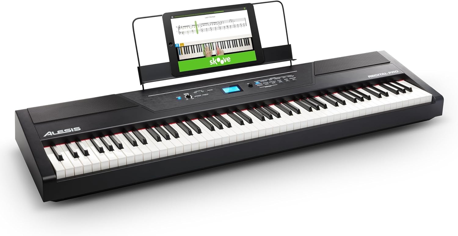Alesis Recital Pro 88 Key Digital Piano with Weighted Keys