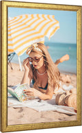 Wood 14x24 Frame Gold Ornate Natural 24x14in Poster Picture Frame