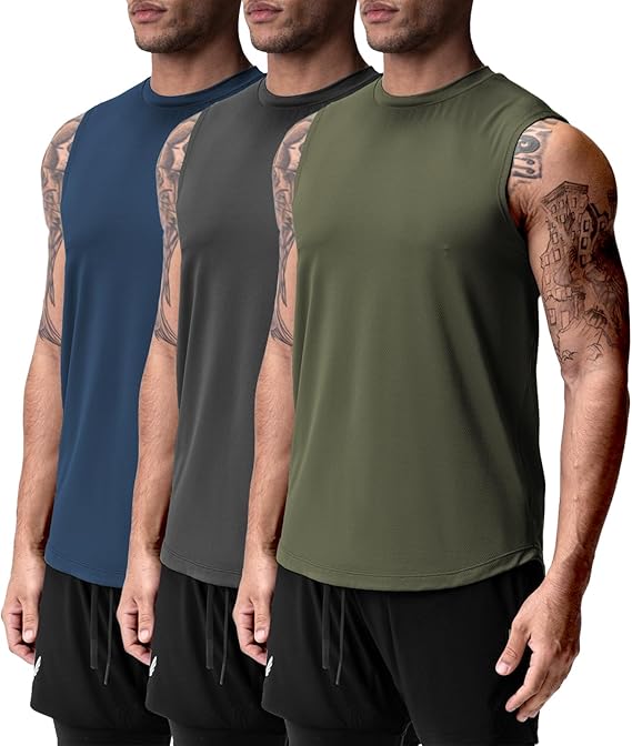 Men's Mesh Gym Tank Top for Men - Lightweight Moisture Wicking