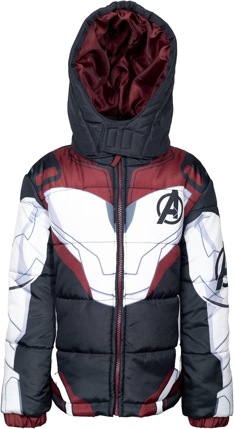 Marvel Zip Up Cosplay Puffer Jacket for Kids - Stylish Warmth
