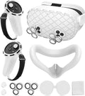 Silicone Cover Set Compatible with Meta/Oculus Quest 3s - Protective