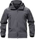 TACVASEN Men's Special Ops Soft Shell Fleece Jacket - Warm, Water