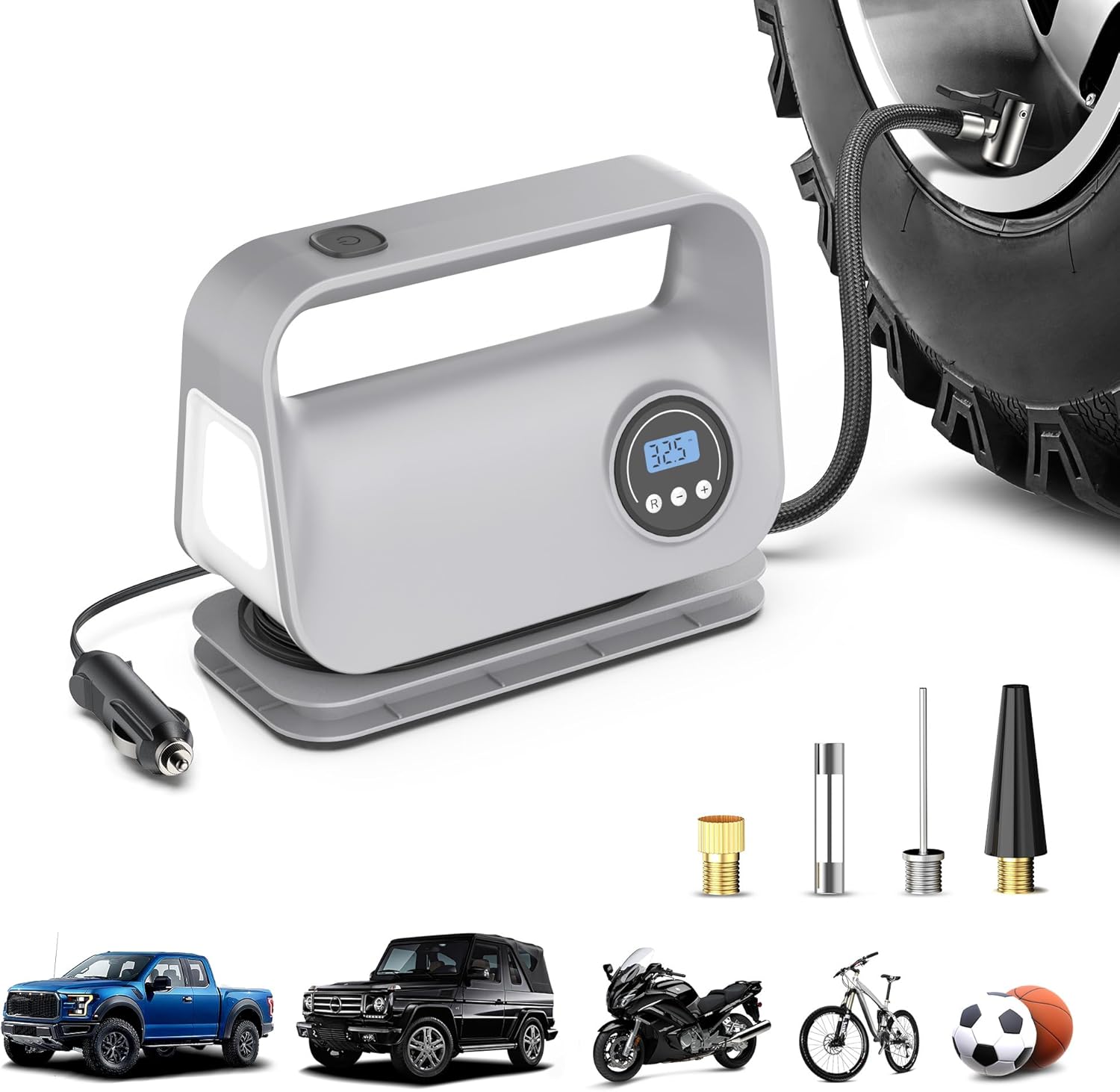 YIJU Portable Air Compressor: Inflate Anywhere Fast!