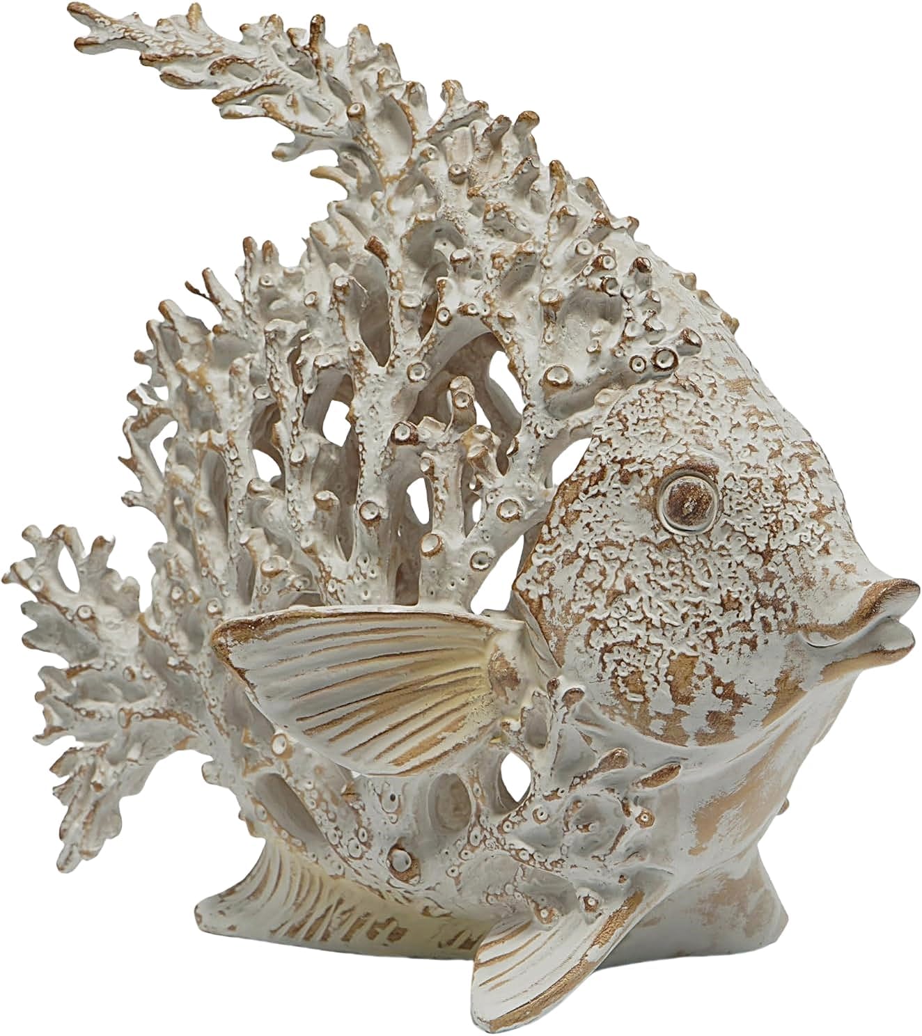 Angelfish Sculpture Beach Decor for Home Office and Gifts