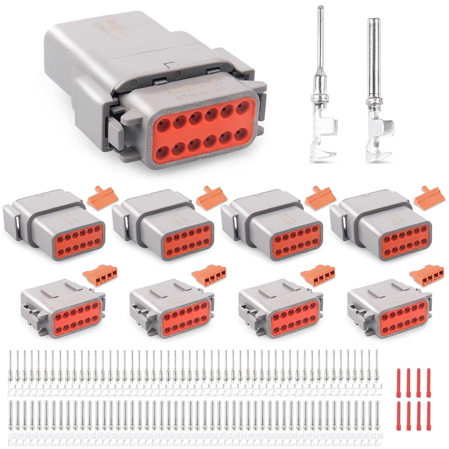DTM 12 Pin Connector Waterproof Electrical Wire Connectors