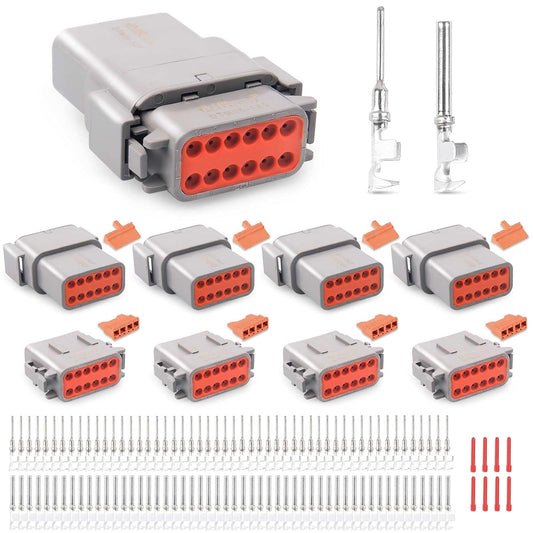 DTM 12 Pin Connector Waterproof Electrical Wire Connectors