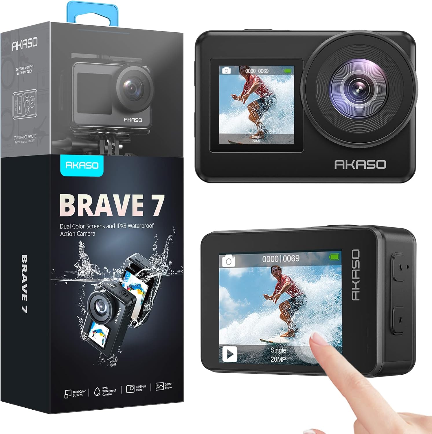 AKASO Brave 7: 4K30FPS WiFi Action Camera