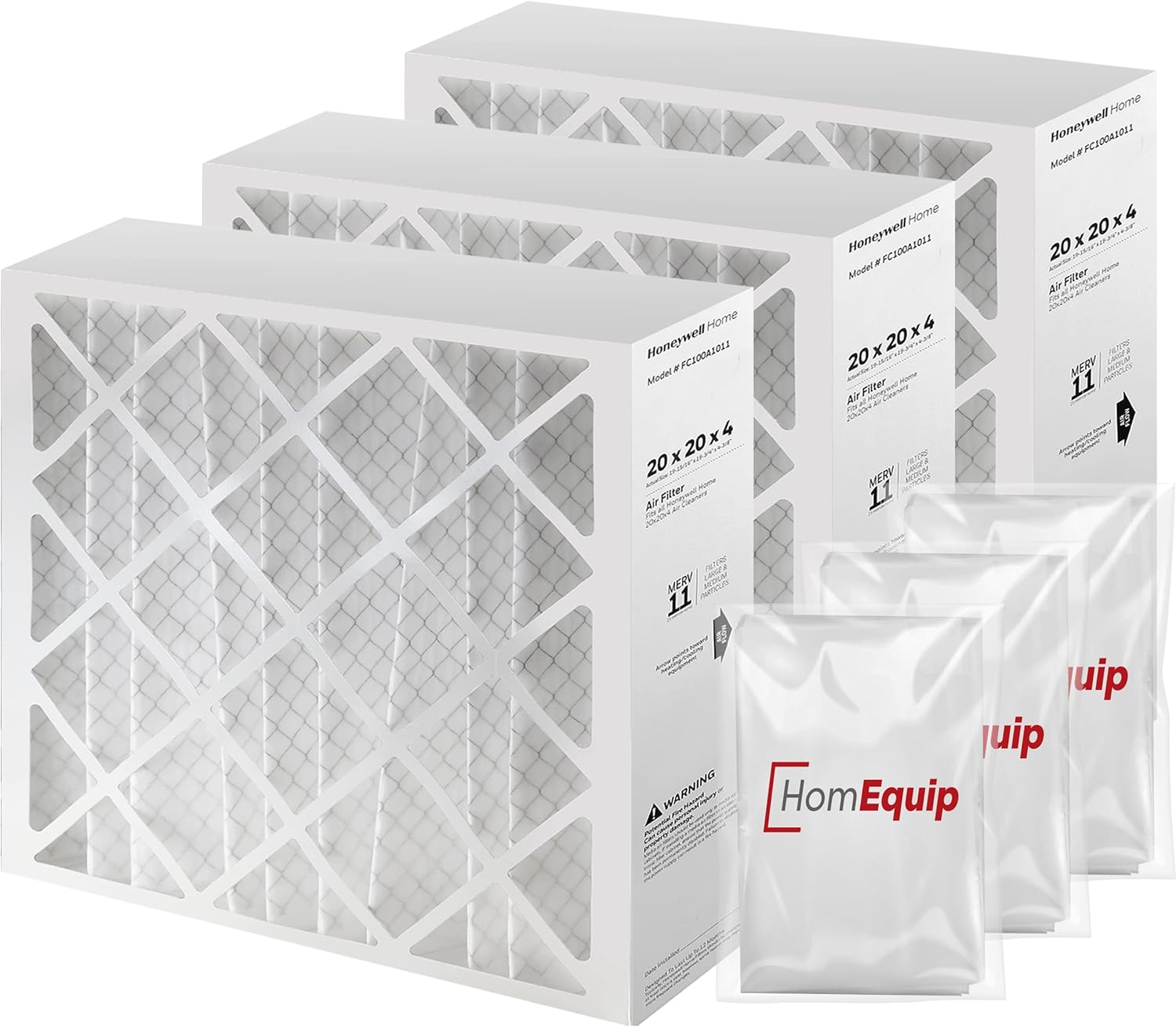 20x20x4 Air Filter Replacement with MERV 11 Efficiency Media