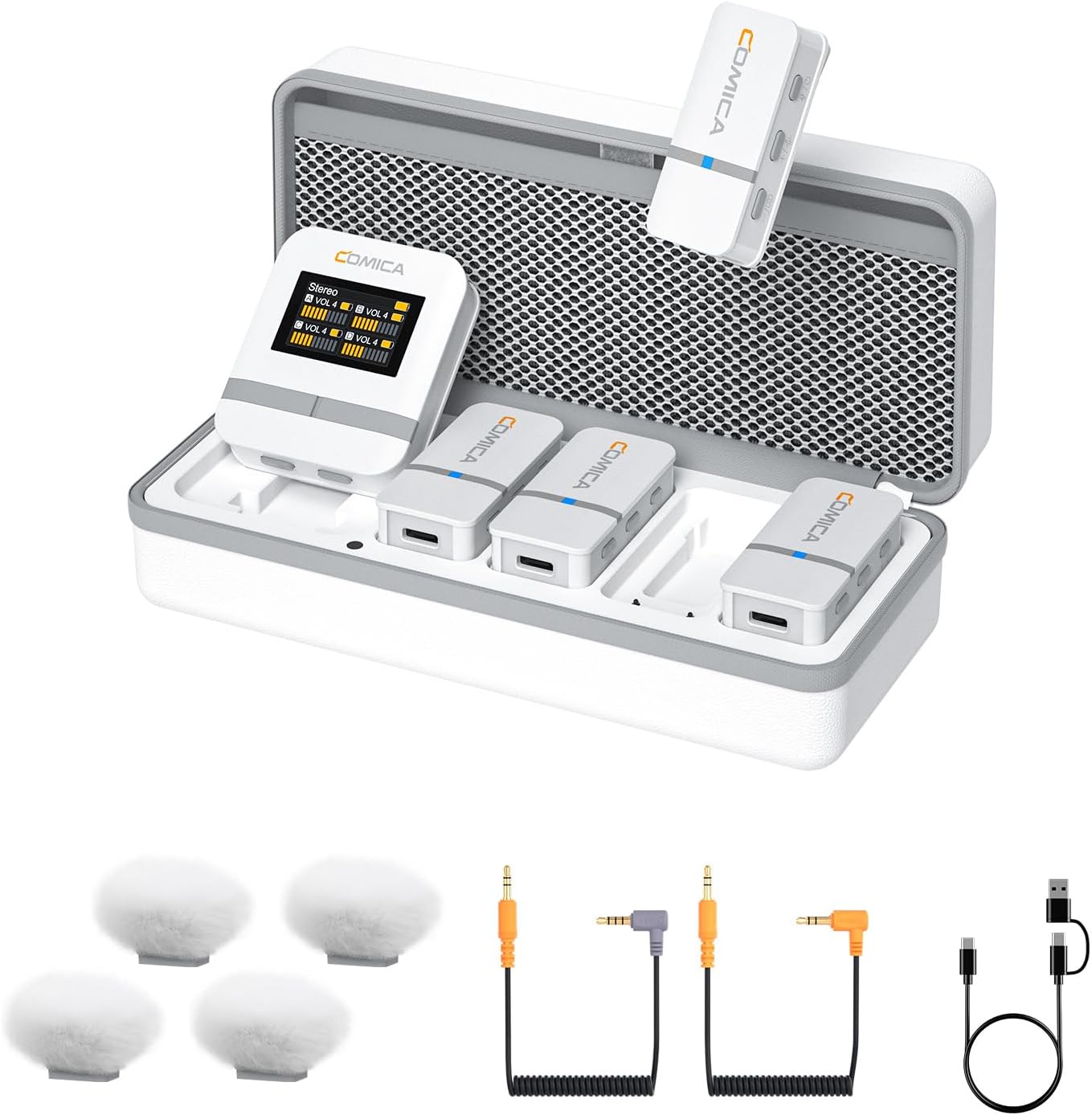 Comica Vimo Q Wireless Lavalier Microphone System for Clear Audio