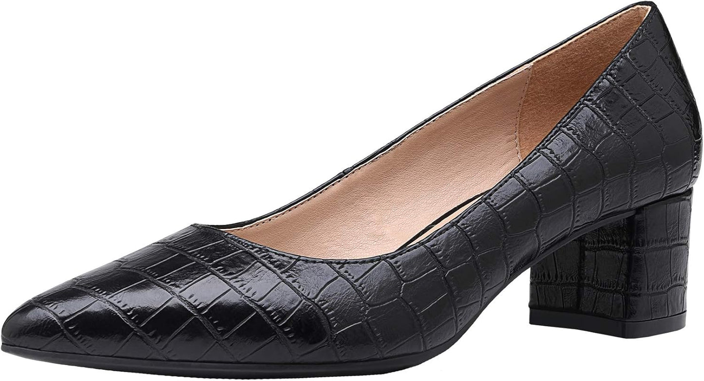 DREAM PAIRS Womens Chunky Low Block Heels for Every Occasion