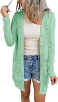 MEROKEETY Women's Open Front Lightweight Cardigan - Versatile Layer