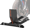Universal Wheel Chock for Motorcycle Stand - Adjustable Foldable Chock