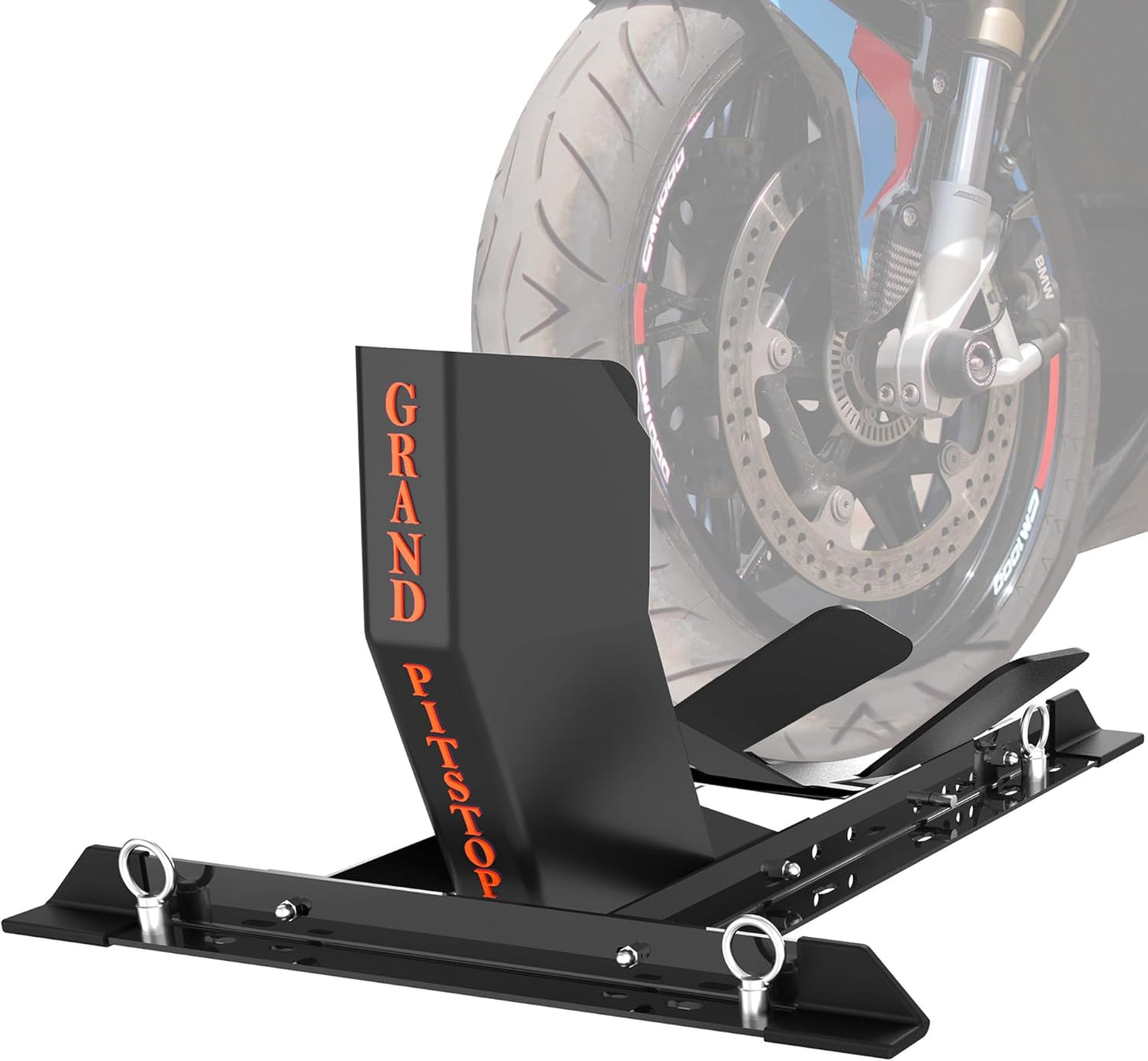 GRAND PITSTOP Universal Wheel Chock for Motorcycle Storage