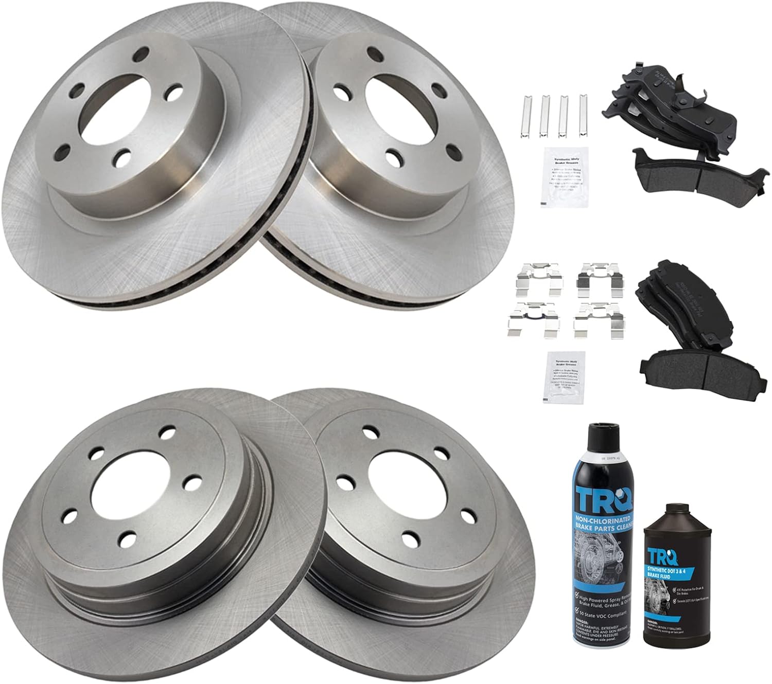TRQ Brake Pad & Rotor Kit for 2003 Ford Explorer Sport Trac