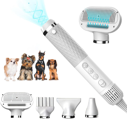 Quiet & Portable Dog Hair Dryer - 5 in 1, Lightweight