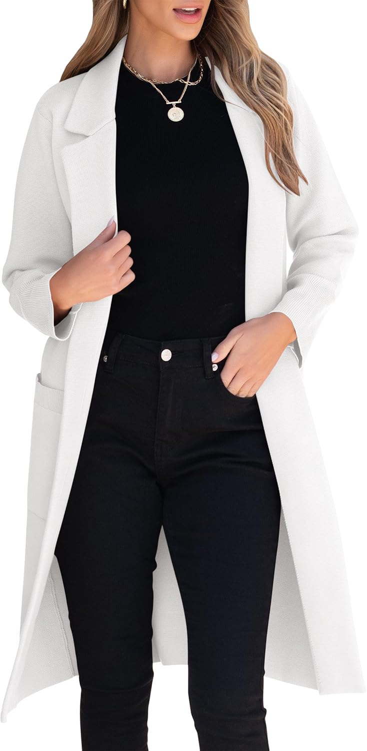 ANRABESS Womens Cardigan Sweater for Cozy Fall Outfits
