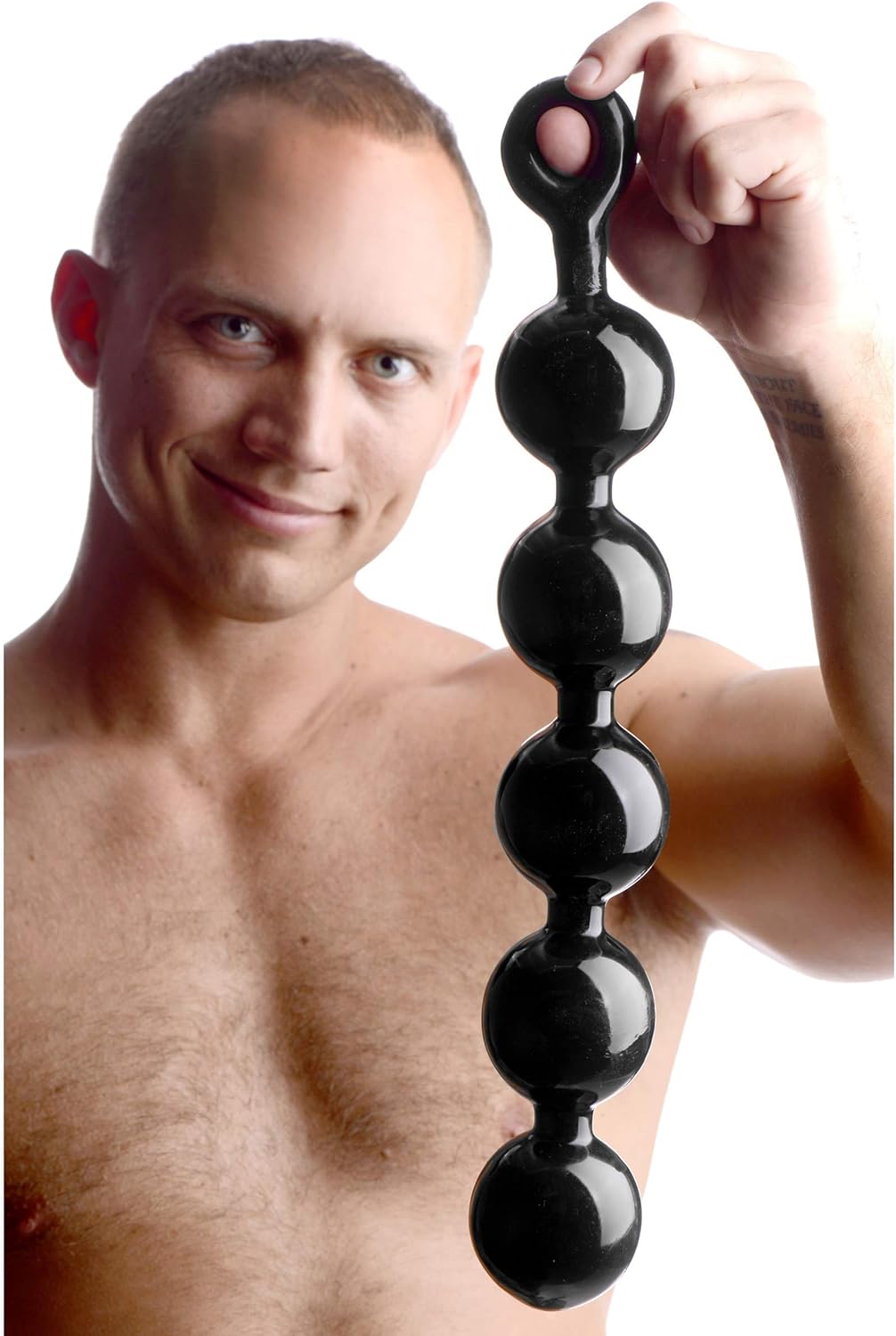 Master Series Black Baller Beaded Plug for Sensory Exploration
