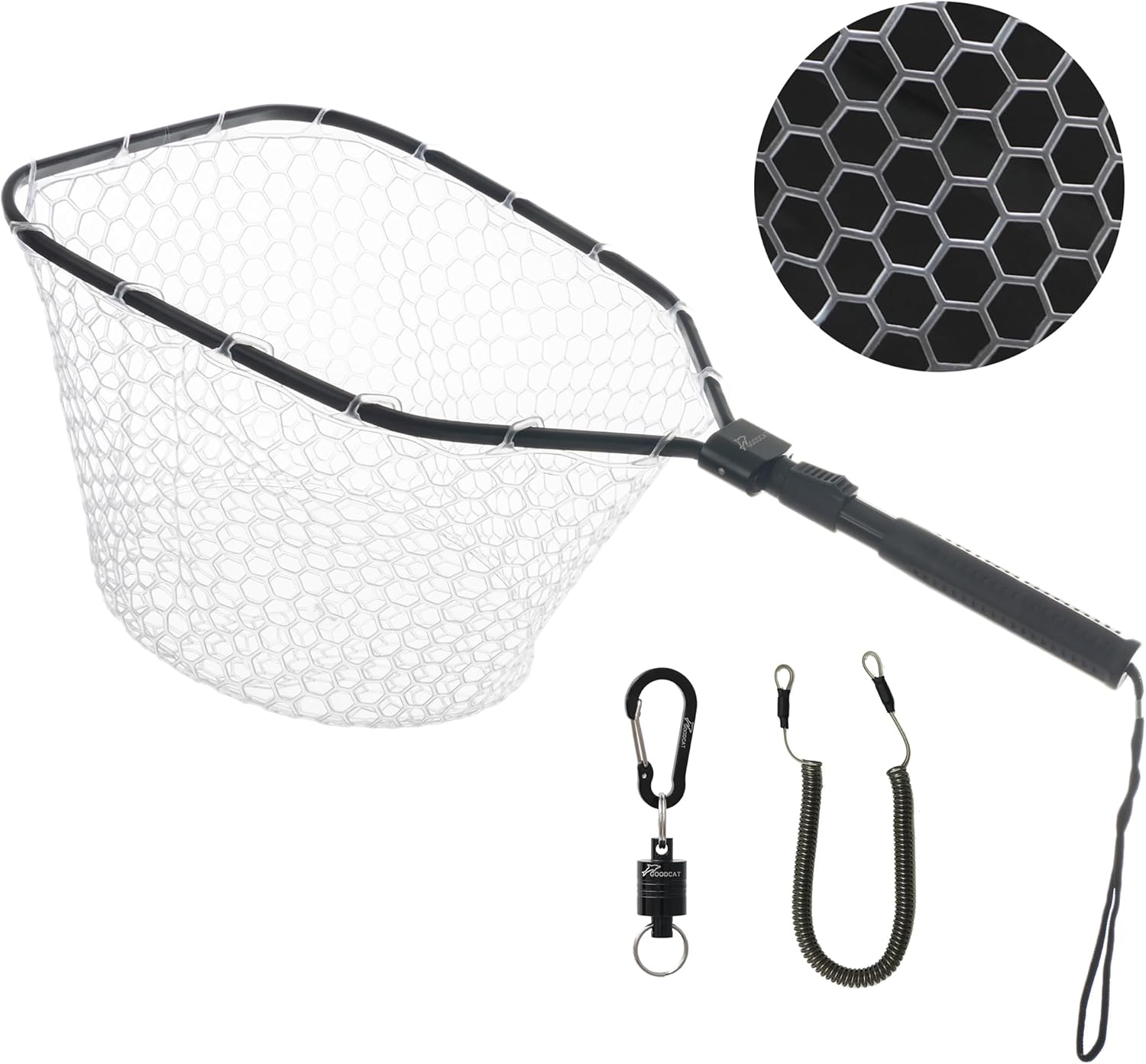 GOODCAT Folding Fishing Net - Safe Catch & Release