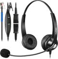 Callez RJ9 Phone Headset with Mic Noise Cancelling - Office Binaural